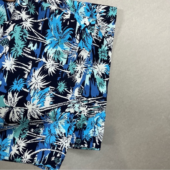 Christopher & Banks Blue Floral Print Capris - Picture 6 of 15